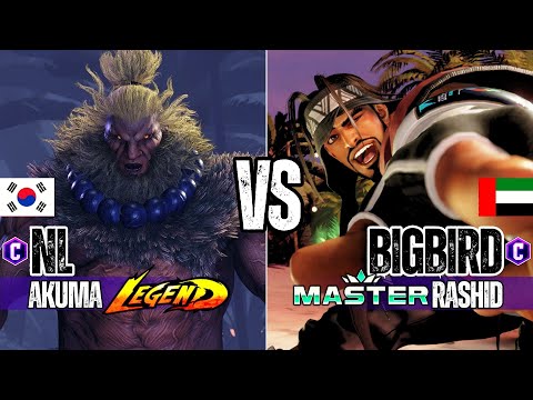SF6 ▰ NL (Akuma) vs BIGBIRD (Rashid) ▰ High Level Gameplay Street Fighter 6