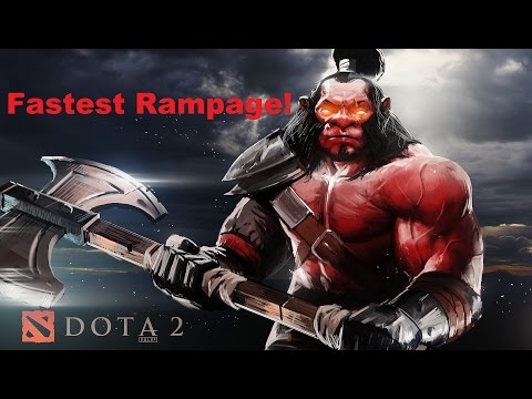 Самые быстрые Rampage в профессиональных играх! (Fastest Rampage in professional games)!!