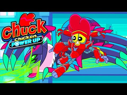 Chuck Chicken Power Up Special Edition - 🕷️Arachne Invasion🕸️ - Superhero cartoons 🔥