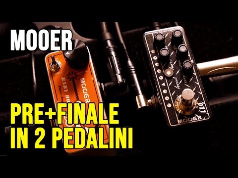 MOOER 011 Cali-Dual Preamp + Baby Bomb 30 Power Amp Video Test