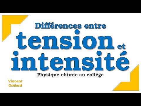 La tension et l'intensité : quelles différences ? | Physique-Chimie au collège
