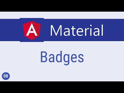 Angular Material Tutorial 8 Badges