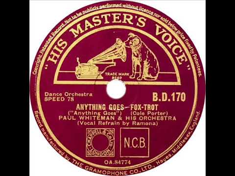 Paul Whiteman - Anything Goes (Ramona)