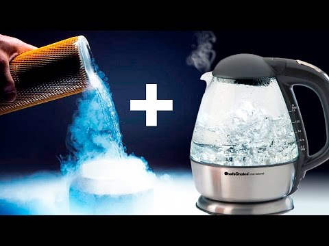 Жидкий азот + Кипяток = ЛАВИНА из тумана!