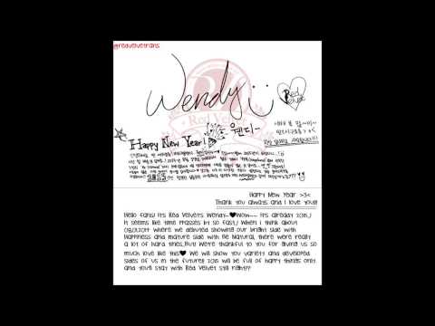 Red Velvet's 2015 Messages for Fans (ENG)