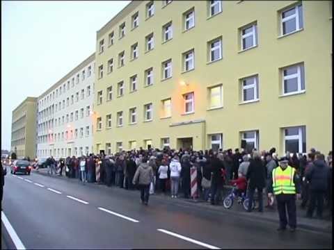 Zeichen: Demonstration am Asylbewerberheim - ELSTERWELLE