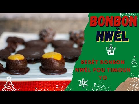 Resèt BONBON CHOKOLA pou Nwèl la (timoun yo ap kontan resèt sa)