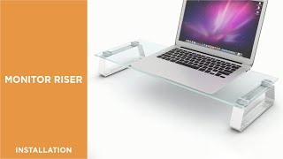 How to Install Glass Monitor Riser - STB-062