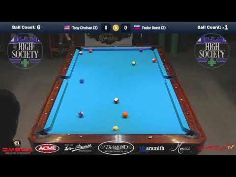 Fedor Gorst vs. Tony Chohan, One-Pocket Final, 2nd set 7/21/22 Omega Billiards & Racks on the Rocks
