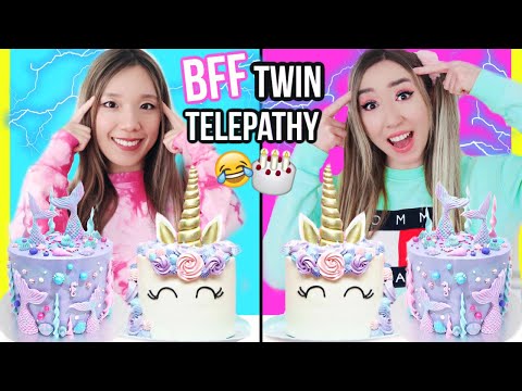 BFF Twin Telepathy 🍰 KUCHEN BACKEN 2021 CHALLENGE  (Einhorn vs. MEERJUNGFRAU ???)