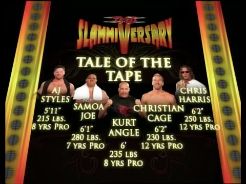 Story of Kurt Angle v Christian Cage v Samoa Joe v AJ Styles v Chris Harris | Slammiversary 2007