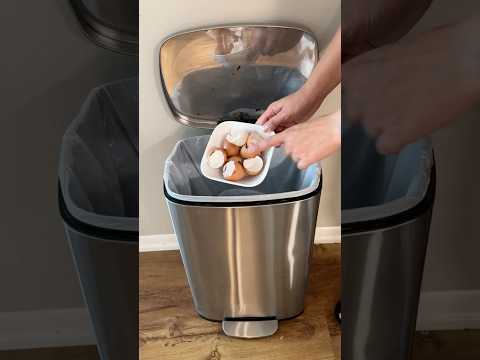 Turns out eggshells are better than expensive degreasers #CleaningHack #HomeHacks #Shorts