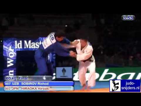 Judo 2010 Suwon: Rishod Sobirov (UZB) - Hiroaki Hiraoka (JPN) [-60kg] final.