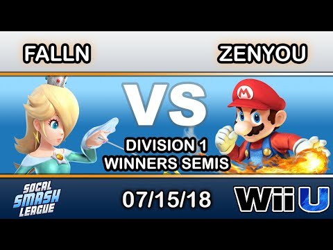 SCSL - falln (Rosalina) Vs. eM | Zenyou (Mario) Winners Semis - Smash 4