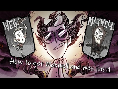 [Glitch] Don't Starve Together PS4 - How to get Maxwell and Wes fast!