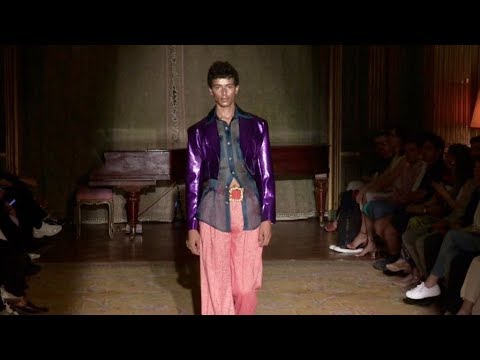 Models on the runway for the Palomo Spain Fashion Show in Paris