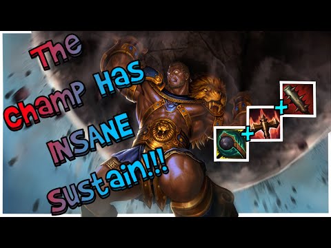 CRAZY SUSTAIN!! Stay Forever Fighting but NEVER DYING?!?  Smite S8 Hercules Jungle