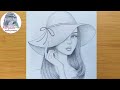 How to draw a girl wearing hat - step by step || Pencil sketch || bir kız nasıl çizilir How to draw a girl wearing hat - step by step || Pencil sketch || bir kız nasıl çizilir