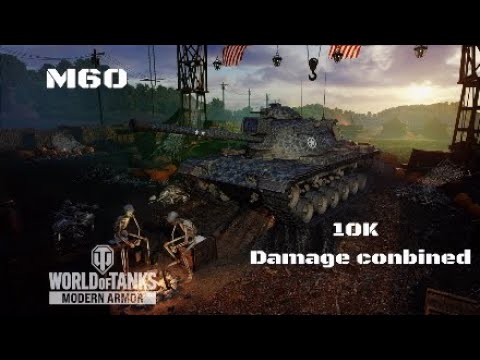 M60 in Prokhorovka: 10K Damage conbined:Wot console - World of Tanks