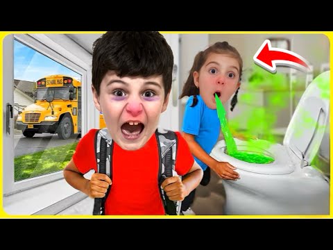 UTKU ASEL OKULA GİTMEMEK İÇİN HASTA NUMARASI YAPTI ANNESİNİ KANDIRDI !!