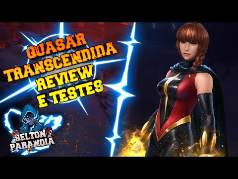 QUASAR TRANSCENDIDA: REVIEW COMPLETO + TESTES NOS MODOS PVE - MARVEL FUTURE FIGHT