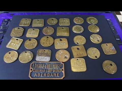 Years Of Collecting Brass Miners Lamp Checks, Bought For Resale On Ebay Online Reseller