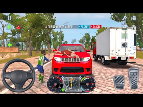 4X4 CITY CAR UBER DRIVER GAME 🚖👮🏻‍♂️ Taxi Sim 2020 Gameplay