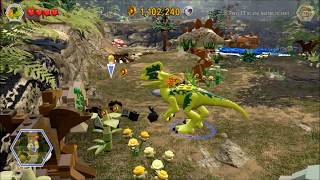 Lego Jurassic World. Gray & the Dilo team up, Stego Territory, Lost World.