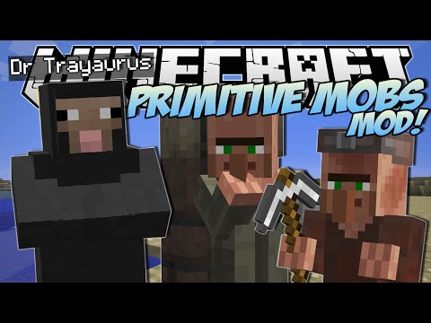 Minecraft | PRIMITIVE MOBS MOD! (SheepMen, Smart Villagers & More!) | Mod Showcase