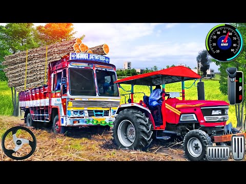 Real Cargo Tractor Pulling Simulator - Offroad Chained Truck Towing Rescue - Android GamePlay #5