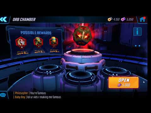 Omega Red Red Star Orb Opening - ELITE 7 and 6 ORBS OPENED! - Marvel Strike Force - MSF