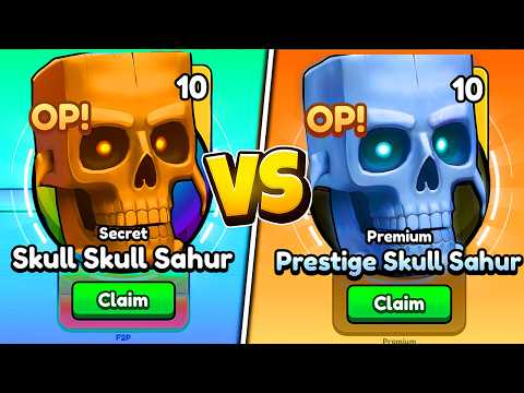 SKULL SAHUR vs PRESTIGE SAHUR Secret in Brainrot Evolution!