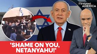 ON CAM: 'SHAME!' Chants Erupt as Netanyahu Faces Fury in Knesset | Firstpost America | N18G