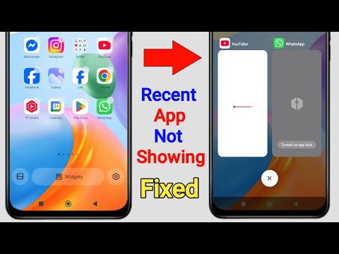 Recent Apps Not Showing in Redmi || Fix Recent App Not Showing or Not Working in Xiaomi Redmi