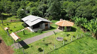 MINI CHÁCARA RURAL A VENDA EM SANTA CATARINA CASA RIO QUIOSQUE R$180MIL