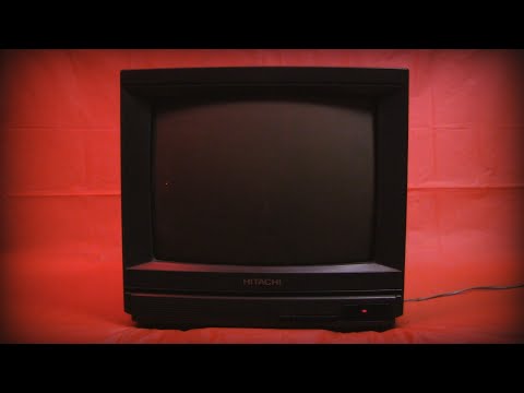 Old Small CRT TV "HITACHI CS1406R"