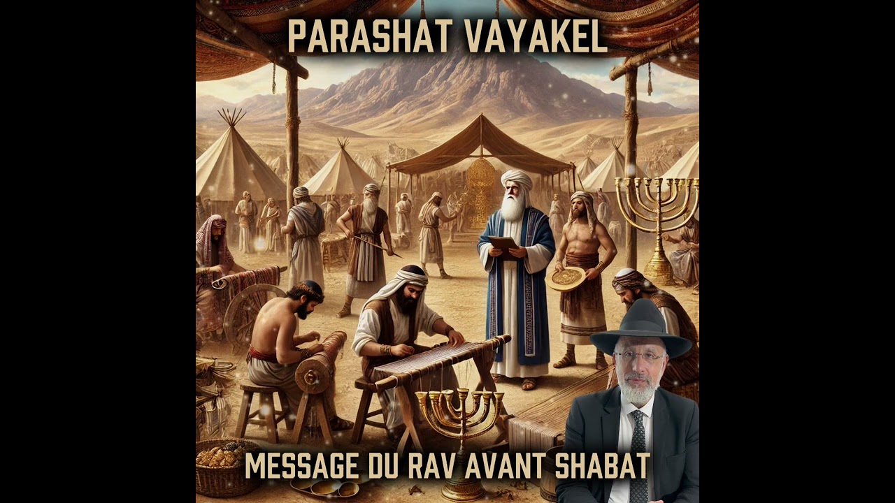 Parashat Vayakel 5785 - Message du Rav avant Shabbat 🇮🇱