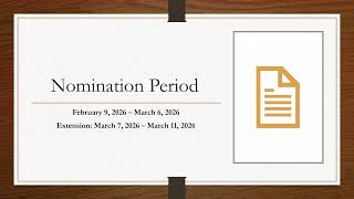 Nomination Period