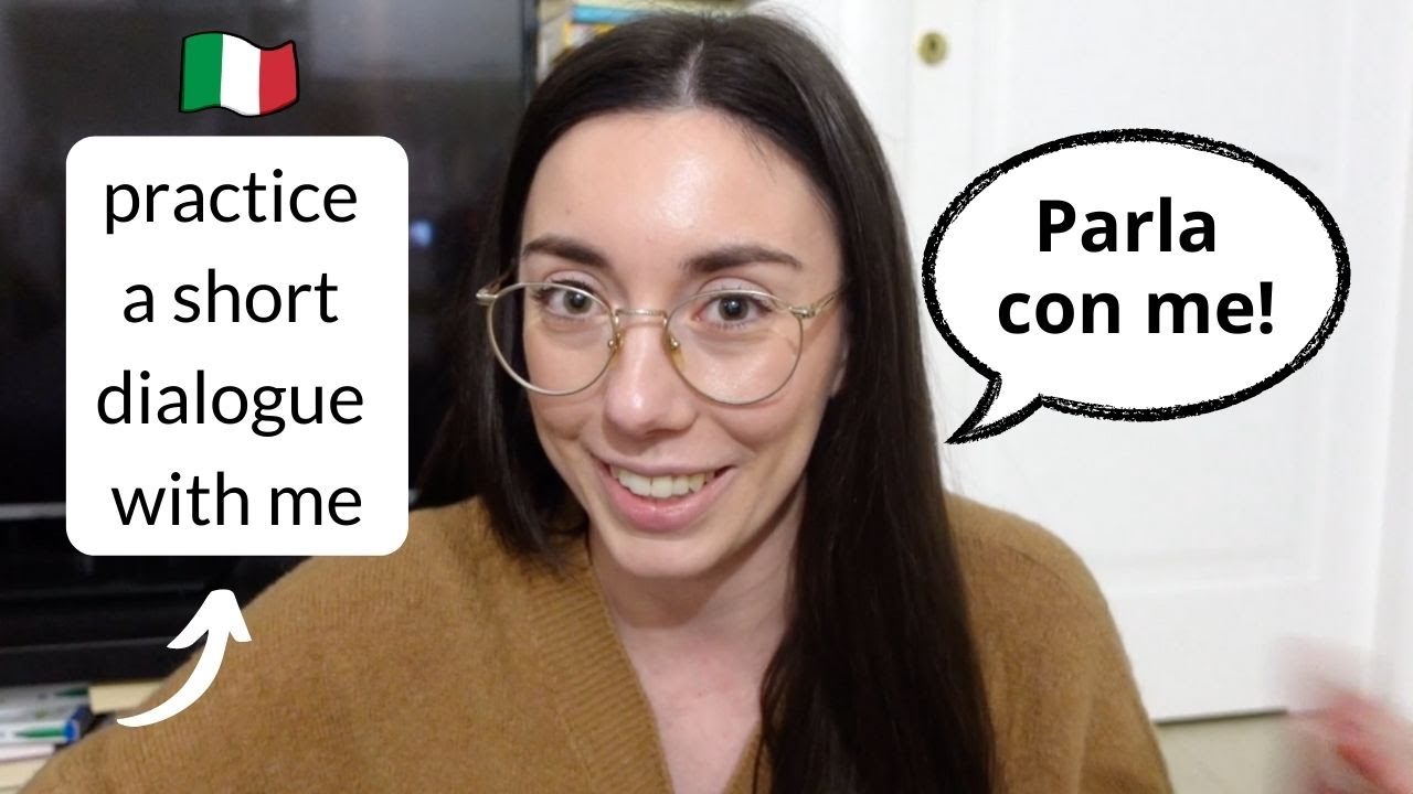 Improve your spoken Italian practicing a short dialogue with me (🇮🇹 audio, subs)