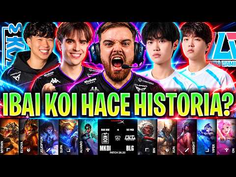 IBAI CASTEA LA MEJOR PARTIDA DE KOI EN MUNDIAL! 😱HISTÓRICO!🔥 | BLG vs KOI WORLDS 2026 SUIZO IBAI