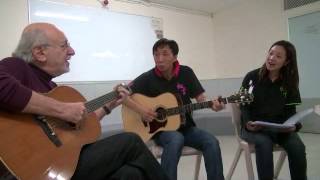 Peter Yarrow &amp; Young Strings Rehearsal Somos El Barco.mp4