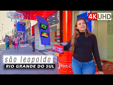 Walking in SÃO LEOPOLDO — RIO GRANDE DO SUL 🇩🇪 German Colonization in Southern Brazil 🇧🇷  【 4K UHD 】
