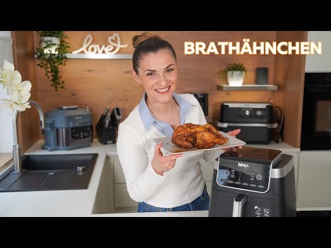 Perfekt knuspriges Brathähnchen in der Ninja Heißluftfritteuse | Einfaches Rezept und Anleitung