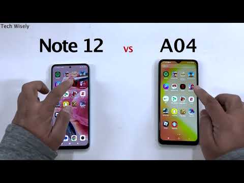 Xiaomi Redmi Note 12 vs SAMSUNG A04 - Speed Test