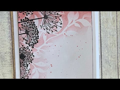 Along The Edge Card With Dandelions by Jo Rice #laviniastamps