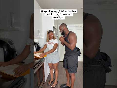 Her reaction over the actual gift 🥹🫣 #shorts #shortsfeed #viralshorts #couple #relationshipgoals