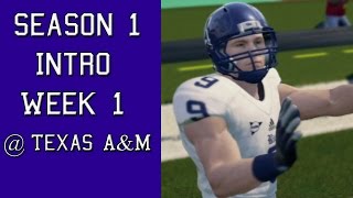 NCAA Football 14 (17) | Coahing Carousel Dynasty | Intro and Week 1 (Year 1): @ Texas A&M