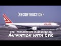 Lauda Air Flight 004 Crash Animation With CVR Subtitles CC On