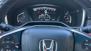 2018 Honda CRV dash warning lights on after battery disconnect or replacement, reset procedure
