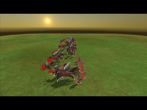 Polish Hussar vs  Spartan ARBS  - Animal Revolte Battle Simulator